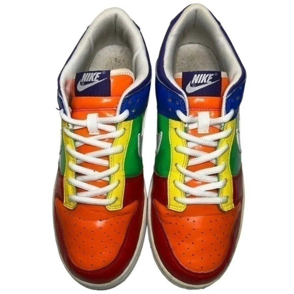 Nike Kids Youth Size 7 Rainbow Nike Dunk Low GS US 2008 306339-811 Sneakers